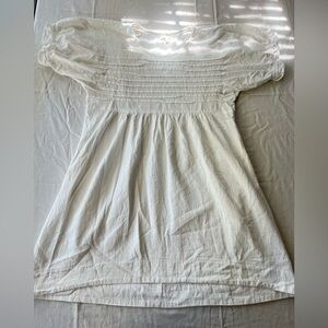 White Cotton Babydoll Dress